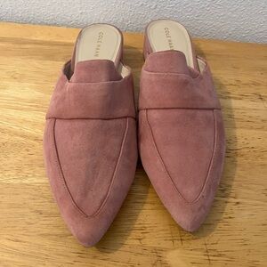 Cole Haan Women's Dusty Rose Suede Mules